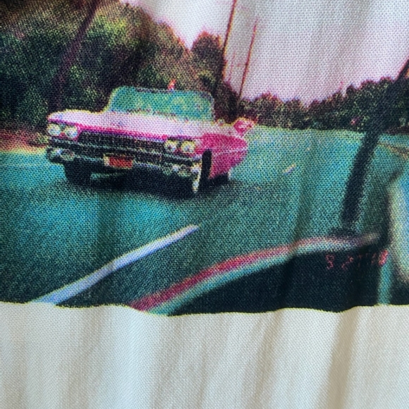 Y2K Vintage Graphic button up shirt by No Boundaries size M - Picture 6 of 7